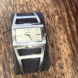 Fossil Women’s Silver and Black Watch